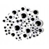 Ruchome oczy SAMOPRZYLEPNE mix 105szt