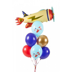 Balony Samolot 6szt - 30cm