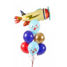 Balony Samolot 50szt Pastel Light Blue 30cm