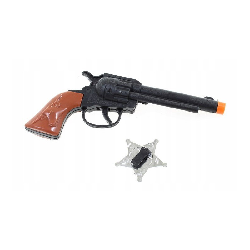 Pistolet Rewolwer Kowboja Szeryfa czarny