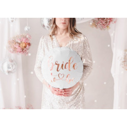 Balon foliowy Bride to be 45cm, biały