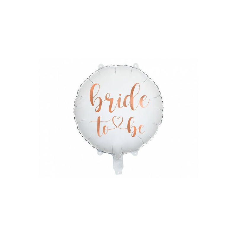 Balon foliowy Bride to be 45cm, biały