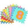 Puzzle PIANKOWE mata edukacyjna 10szt CYFRY