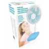 Wiatrak Wentylator biurkowy NIEBIESKI na baterie 27cm