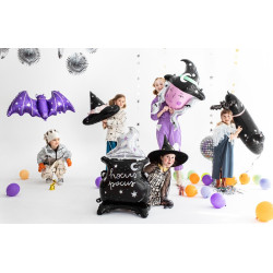 Balon foliowy Nietoperz fioletowy opalizujący 119,5x51cm na Halloween