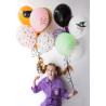 Balony na Halloween Hocus Pocus Księżyc, Czarny Kot 6szt