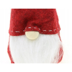 Skrzat Świąteczny Mini KRASNAL Stojący Czerwony Mikołaj 17cm