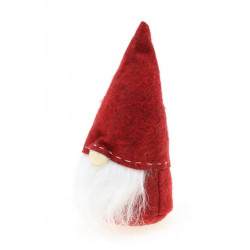 Skrzat Świąteczny Mini KRASNAL Stojący Czerwony Mikołaj 17cm