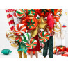 Balon foliowy Cukierek, 35cm, mix czerwony zielony Świąteczny