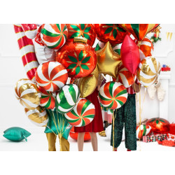 Balon foliowy Cukierek, 35cm, czerwony