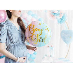Balon foliowy Boy or Girl, 35cm, mix