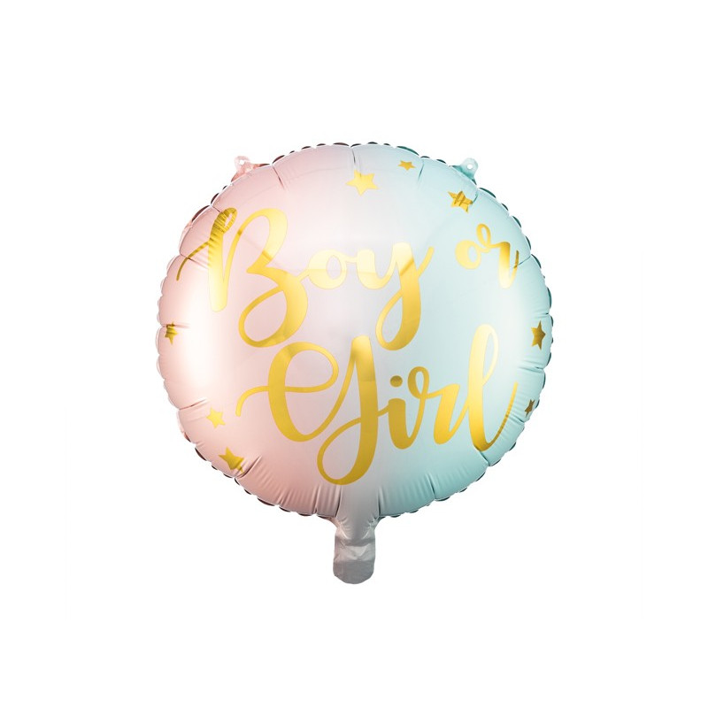 Balon foliowy Boy or Girl, 35cm, mix