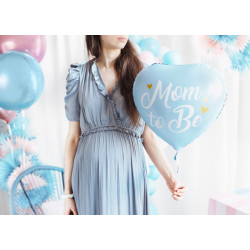 Balon foliowy Mom to Be, 35cm, niebieski