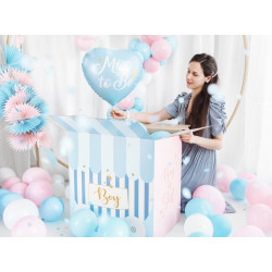 Balon foliowy Mom to Be, 35cm, niebieski