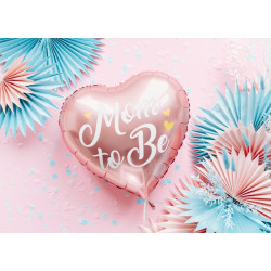 Balon foliowy Mom to Be, 35cm, różowy