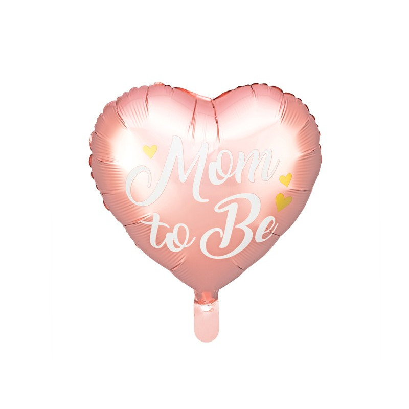 Balon foliowy Mom to Be, 35cm, różowy