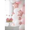 Balony foliowe Gwiazdka, 25 cm, różowe złoto (1 op. / 25 szt.)