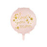 Balon foliowy "Love you mom" Dzień Mamy 45 cm
