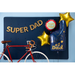 Balon foliowy Super Dad Dzień Ojca 45 cm