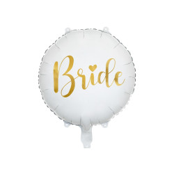 Balon foliowy Bride biało-złoty Panna Młoda 45cm