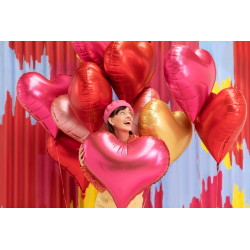 Balon foliowy Serce, 75x64,5 cm, czerwony