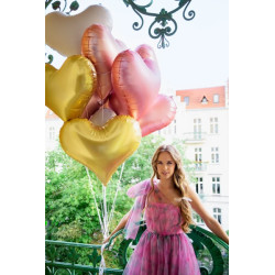 Balon foliowy Serce, 75x64,5 cm, jasny różowy