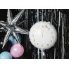 Balon foliowy Zegar, 45 cm, biały
