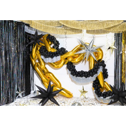 Balon foliowy Gwiazda 3D, 70cm, srebrny