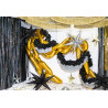 Balon foliowy Gwiazda 3D, 70cm, srebrny