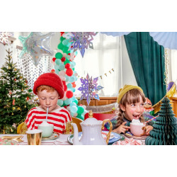 Zawieszki dekoracyjne Śnieżynki, Zima opalizujący, 15-25 cm (1 op. / 6 szt.)