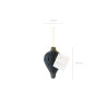 Bombka papierowa honeycomb Latarnia, granat, 13,2x15cm