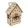 Drewniany Lampion Adwentowy Led na Roraty 12,5cm
