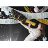 Balon foliowy Butelka Happy New Year, 39,5x98 cm, mix