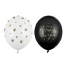Balony 30 cm, Happy New Year, mix (1 op. / 50 szt.)