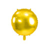 Balon foliowy okrągły Pastylka, 59 cm, złoty