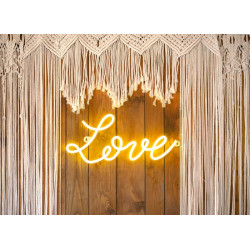 Neon LED - Love, biały, 61x27,4 cm