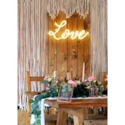 Neon LED - Love, biały, 61x27,4 cm