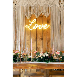 Neon LED - Love, biały, 61x27,4 cm