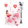 Balon foliowy Pudel, 119x108 cm, mix
