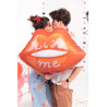 Balon foliowy Usta, 86.5x65 cm, mix