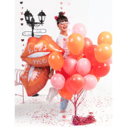 Balon foliowy Usta, 86.5x65 cm, mix