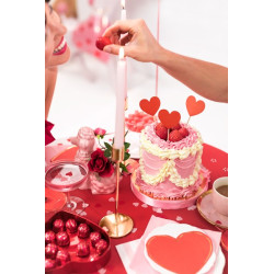 Dekoracje do muffinek Serca, 11 cm (1 op. / 6 szt.)