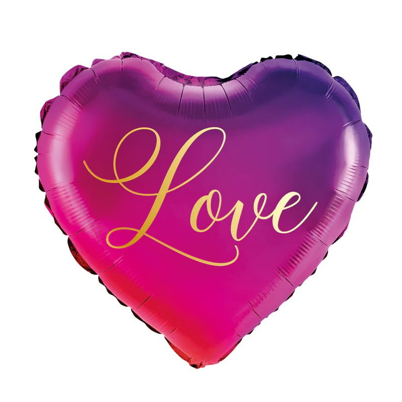Balon foliowy Serce Love 45cm Walentynki