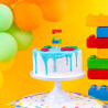 Świeczka na tort cyfra 6 klocki Lego