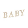 Drewniany napis BABY litery 16.5-21.5x19.5 cm