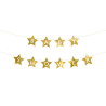 Baner BABY SHOWER złoty gwiazdki 290x16.5 cm