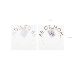 Opaska Mom to be 18.5x18 cm Baby Shower