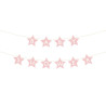 Baner Baby shower Różowy gwiazdki 290x16.5 cm
