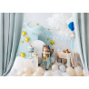 Balon foliowy Wieloryb 93x60 cm błękitny