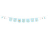 Baner Oh baby z frędzlami błękitny 2.5 m na Baby Shower